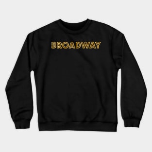 Broadway gold glitter Crewneck Sweatshirt